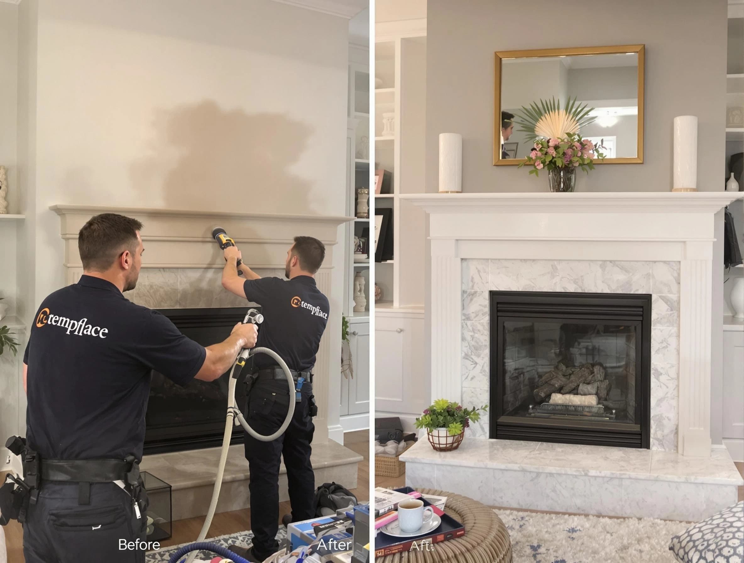 Professional soot removal by East Providence Chimney Sweep team in East Providence, RI