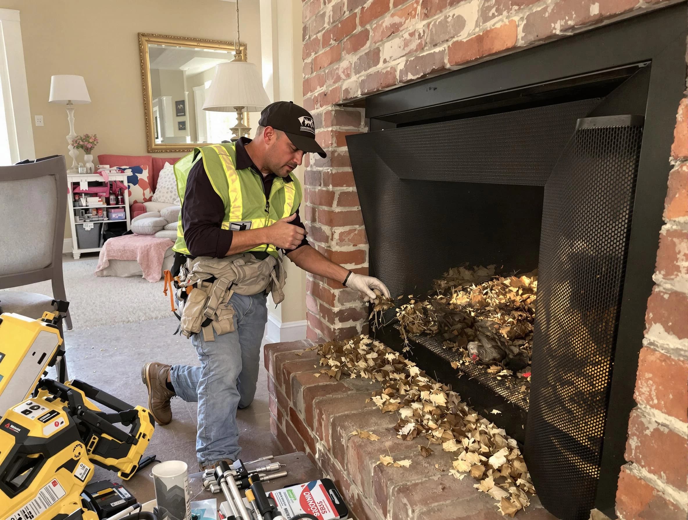Safe screening installation by East Providence Chimney Sweep in East Providence, RI