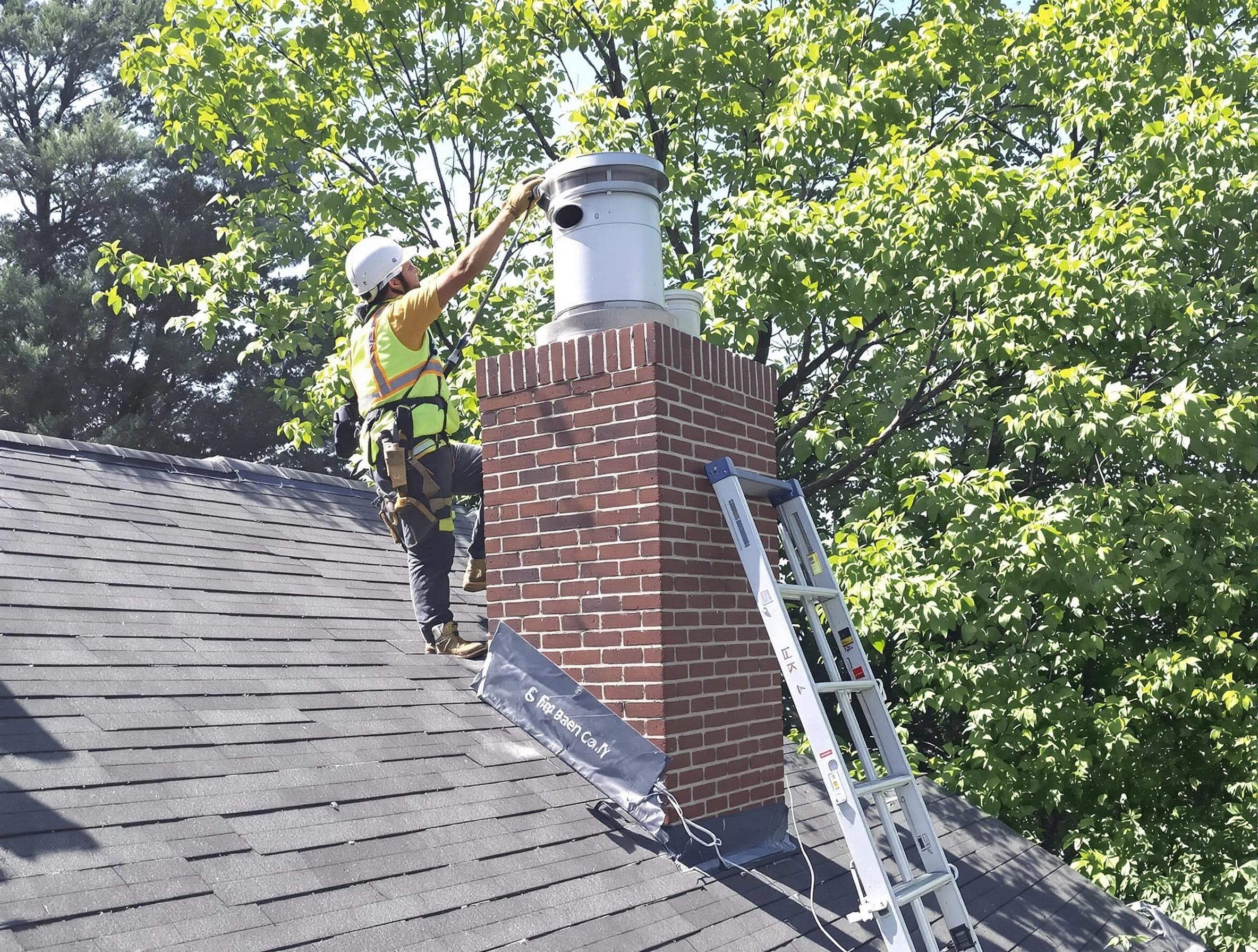 Chimney liner inspection by East Providence Chimney Sweep in East Providence, RI
