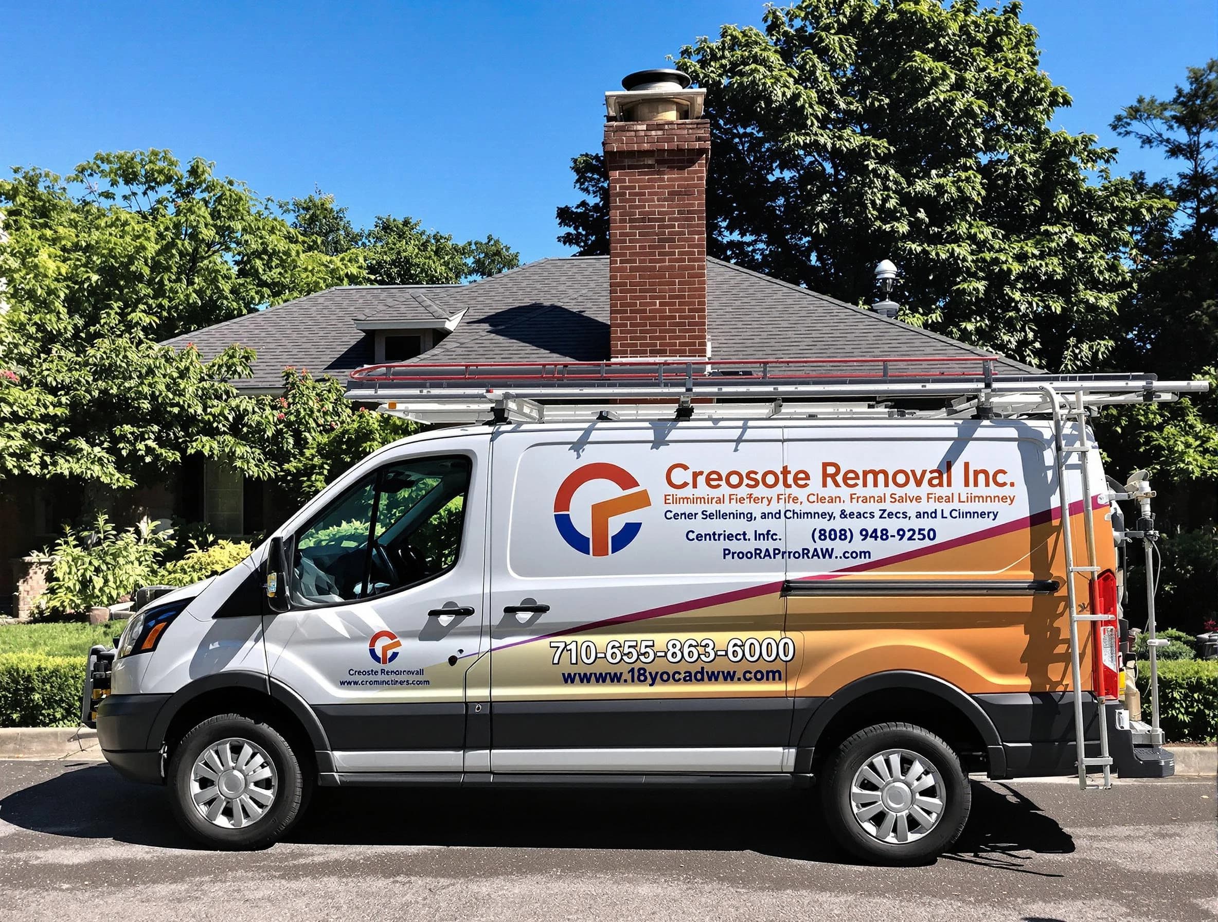 East Providence Chimney Sweep technician removing creosote safely in East Providence, RI