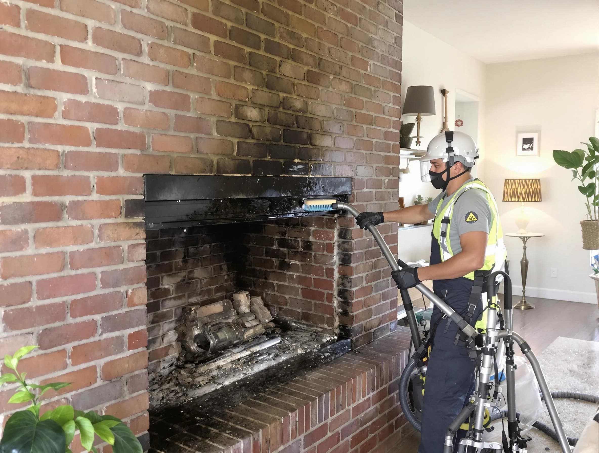 East Providence Chimney Sweep providing fireplace cleaning services in East Providence, RI