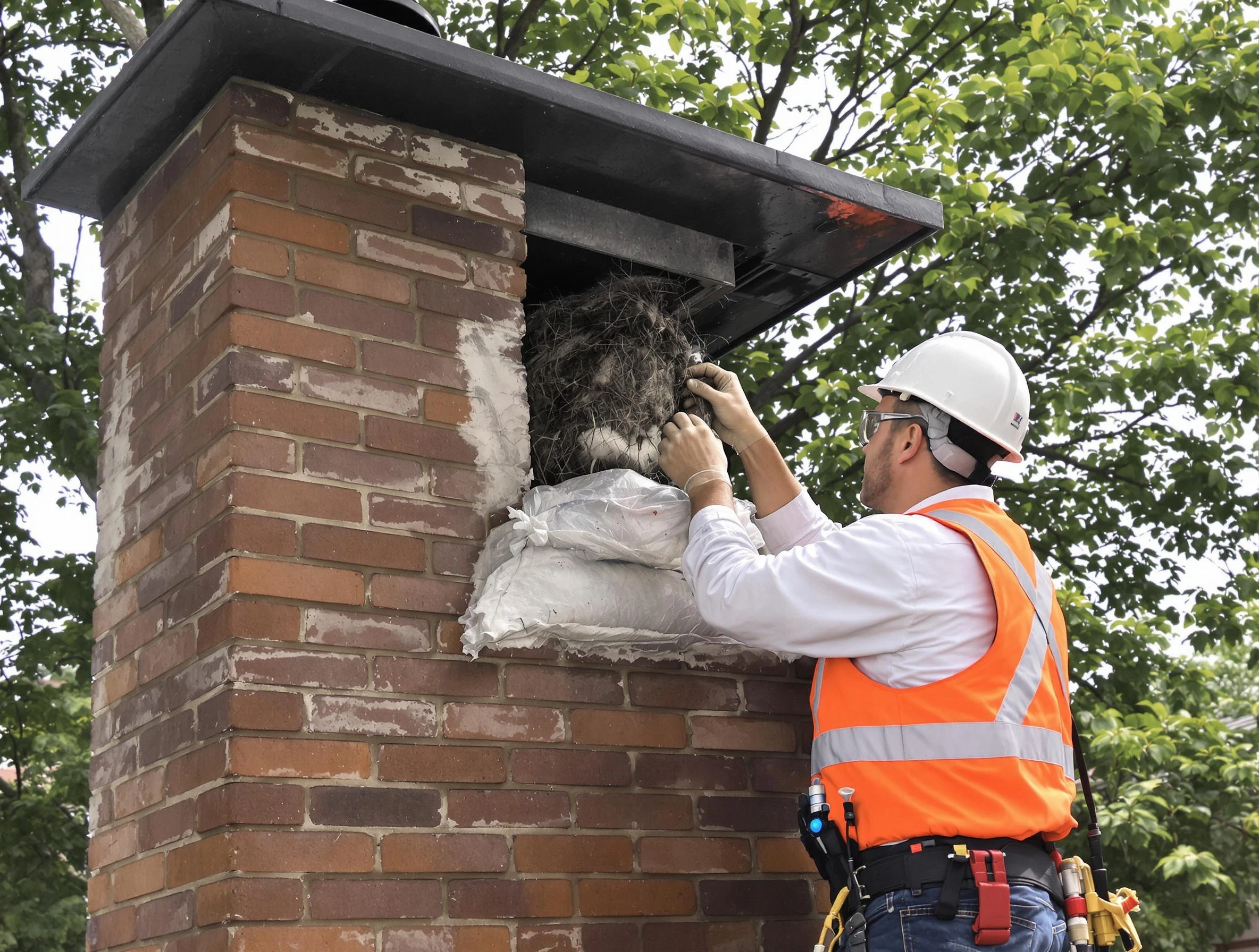 Humane removal of debris and animals by East Providence Chimney Sweep in East Providence, RI
