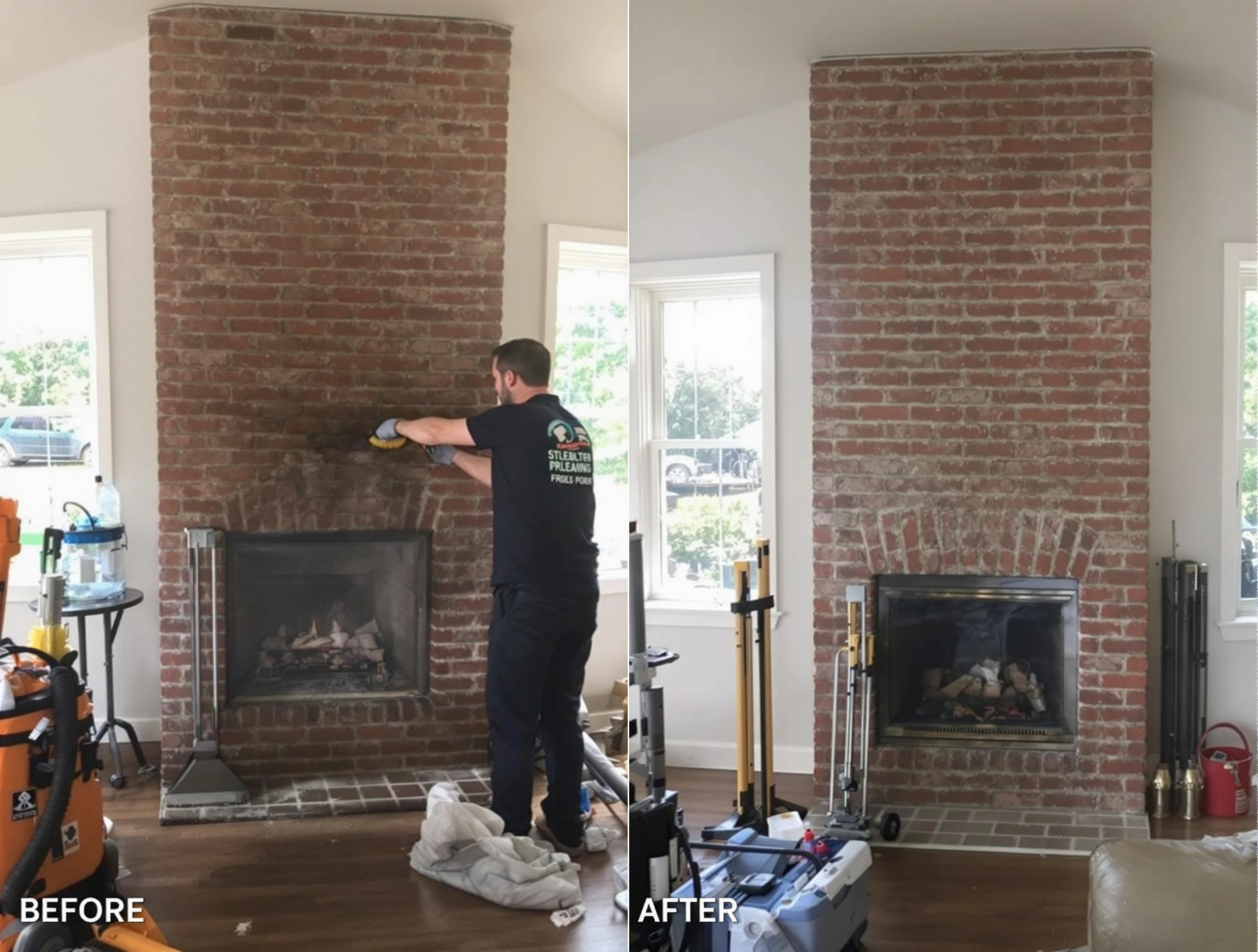 Finished chimney sweeping service by East Providence Chimney Sweep in East Providence, RI